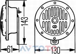 Сигнал звуковой Hella 3CA004811001