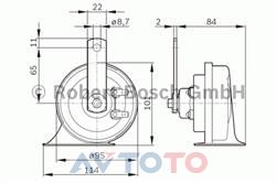 Сигнал звуковой Bosch 0986AH0505