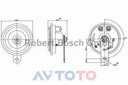 Сигнал звуковой Bosch 0986320134