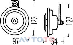 Сигнал звуковой Hella 3AL908571031