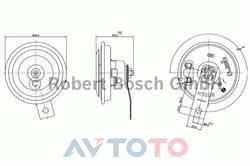 Сигнал звуковой Bosch 0986320156