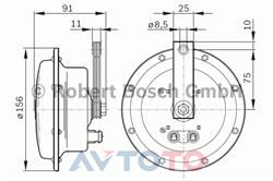 Сигнал звуковой Bosch 0986AH0203