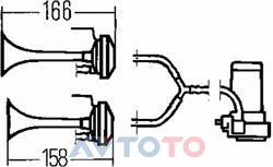 Сигнал звуковой Hella 3PB003001603