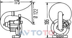 Сигнал звуковой Hella 3PA004206031