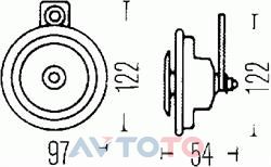 Сигнал звуковой Hella 3AL006958231