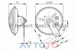 Сигнал звуковой Bosch 0986320307