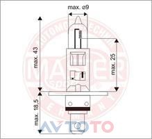 Лампа Master-sport H312V55W30%PCSMS