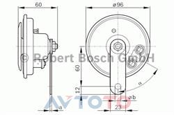 Сигнал звуковой Bosch 0986320136