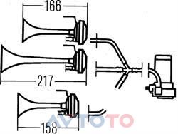 Сигнал звуковой Hella 3PD003001621