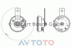 Сигнал звуковой Bosch 6033FB4103