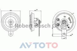 Сигнал звуковой Bosch 0986320135