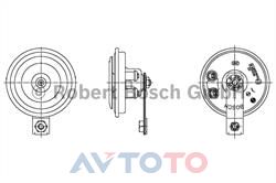 Сигнал звуковой Bosch 0986320180