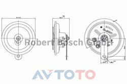 Сигнал звуковой Bosch 0986320304