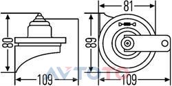 Сигнал звуковой Hella 3FG007424011