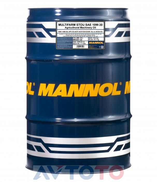 Моторное масло Mannol MN250160